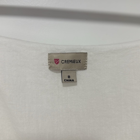 Cremieux Women’s white Sleeveless Dress Bottom Flare Size 8 - Picture 2 of 8